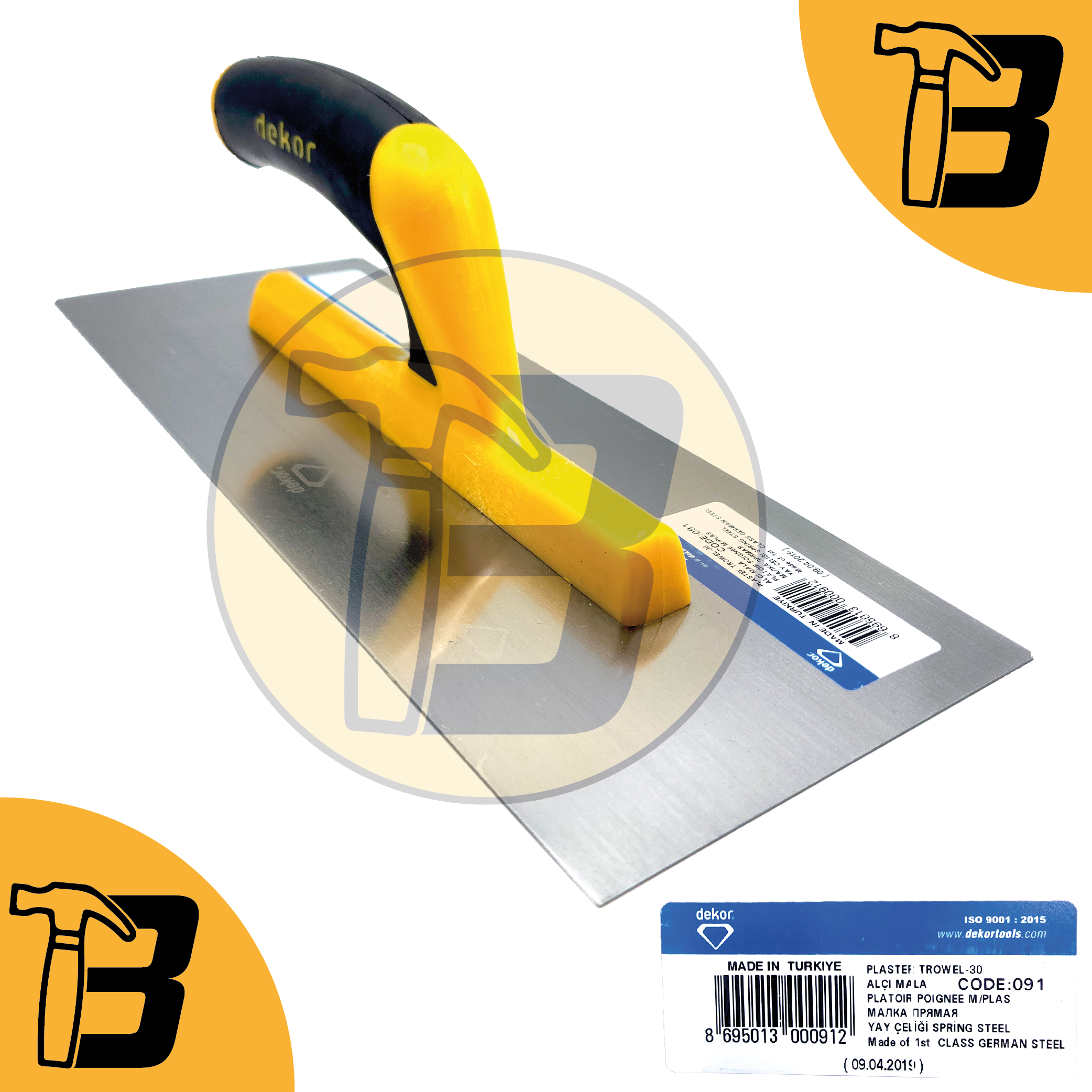 Truelle de finition  REF 091 -30 DEKOR