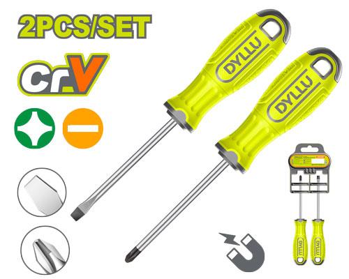 Jeu de Tournevis 2 pièces DTSS1302 Dyllu