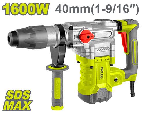 Marteau Piqueur rotatif 40MM 1600W DTRH3D38 Dyllu