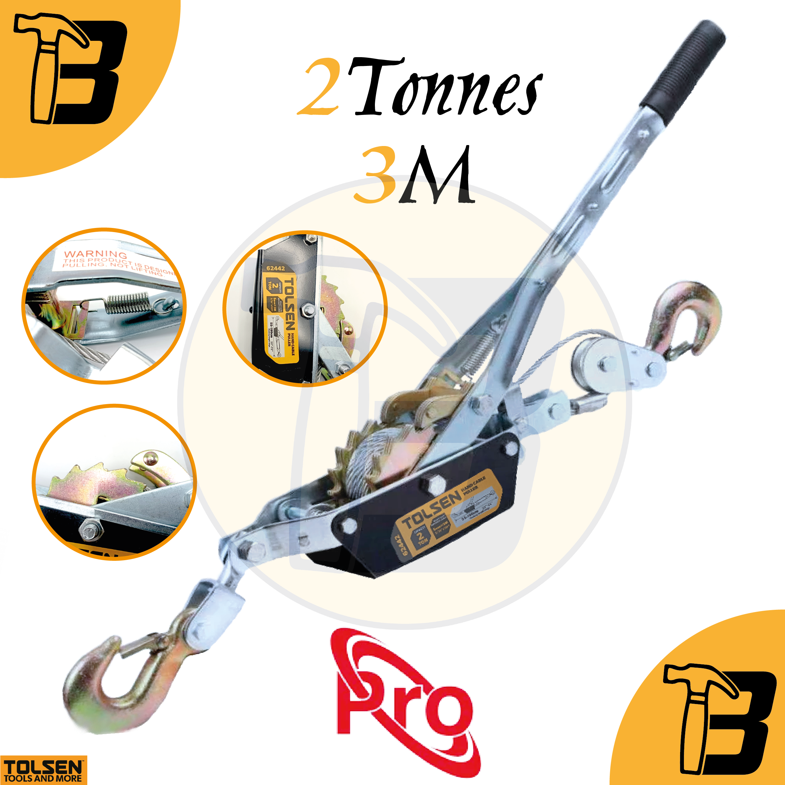 TIRE FORT PRO 2Tonnes 3M TOLSEN