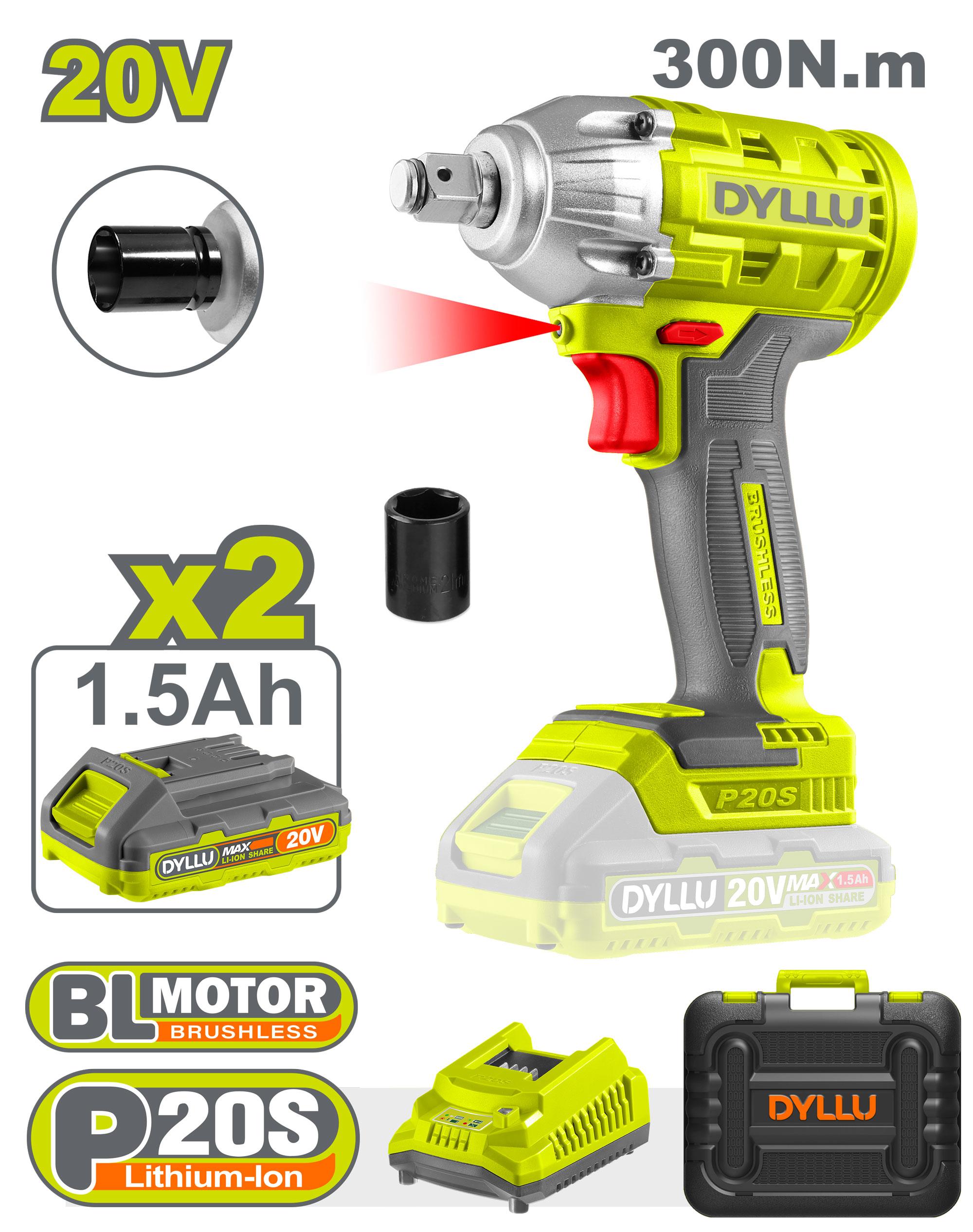 Clé à chocs sans fil DTCD1512 Dyllu