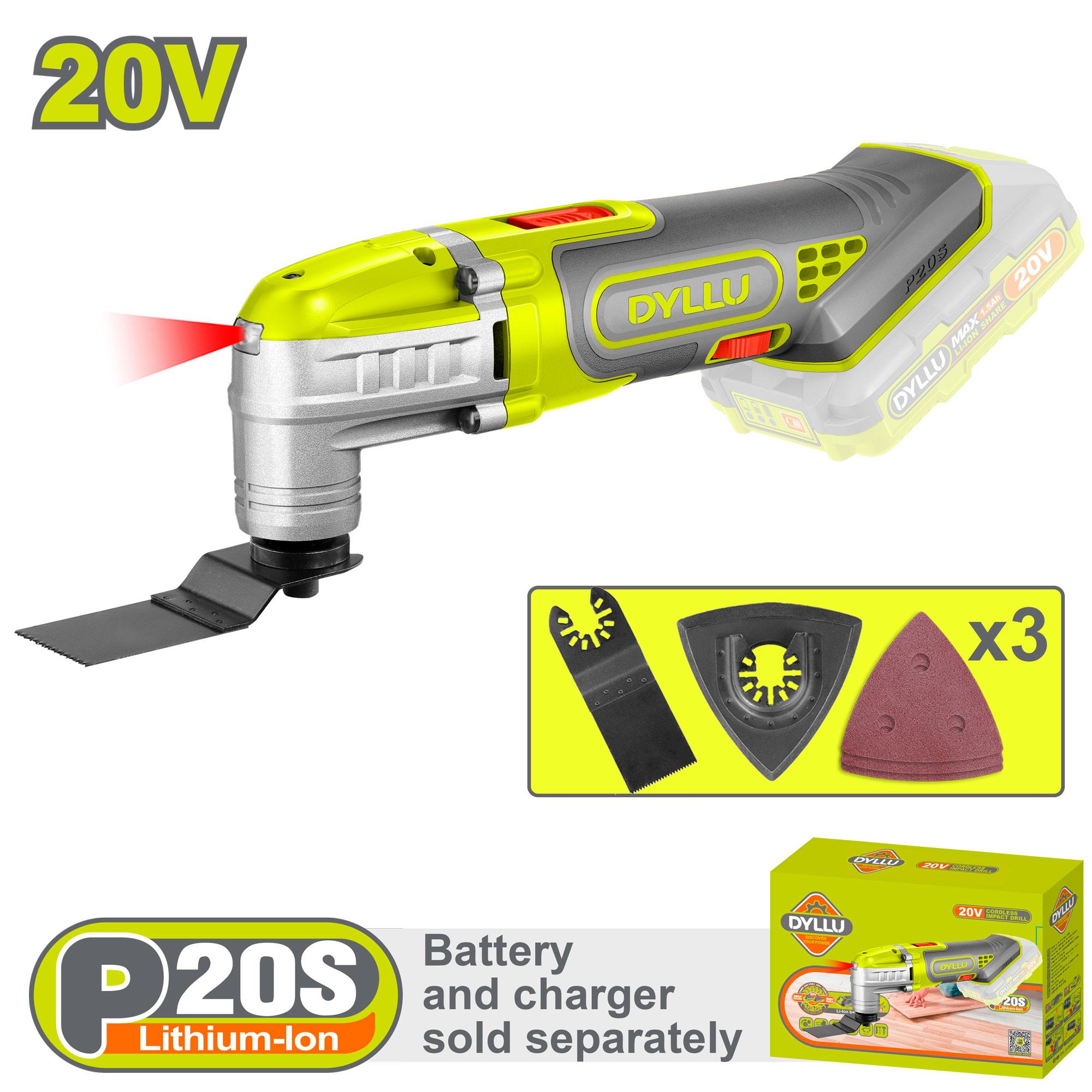 Outil multifonction sans fil 20V 2.0AH DTMUP5020 Dyllu