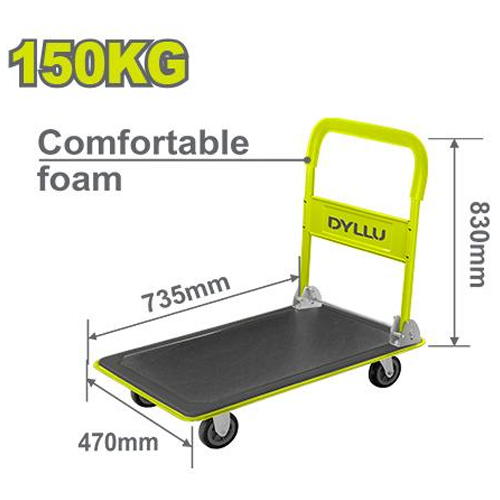 CHARIOT PLATEAU PLIANT 150KG DTWB1315 Dyllu